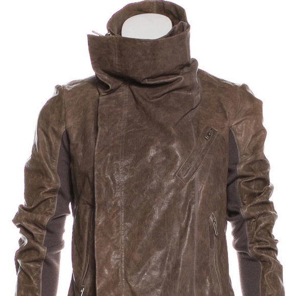 Rick Owens Leather Jacket - Picture 4 of 7